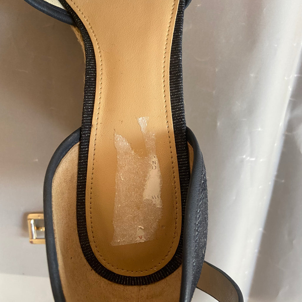 Michael Kors Denim and Jute Espadrille Wedges | Gently Used |