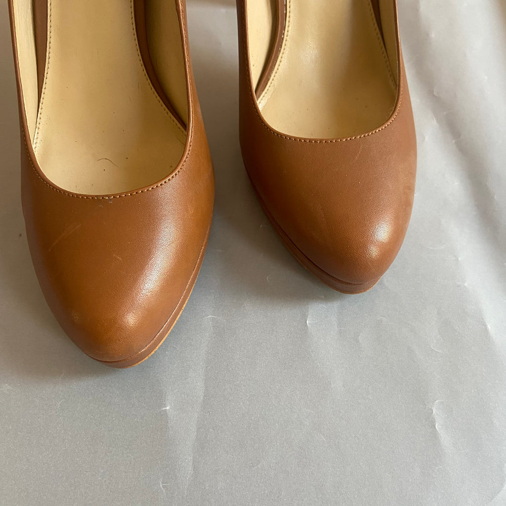 Michael Kors Tan Leather Heels | Pre Loved |