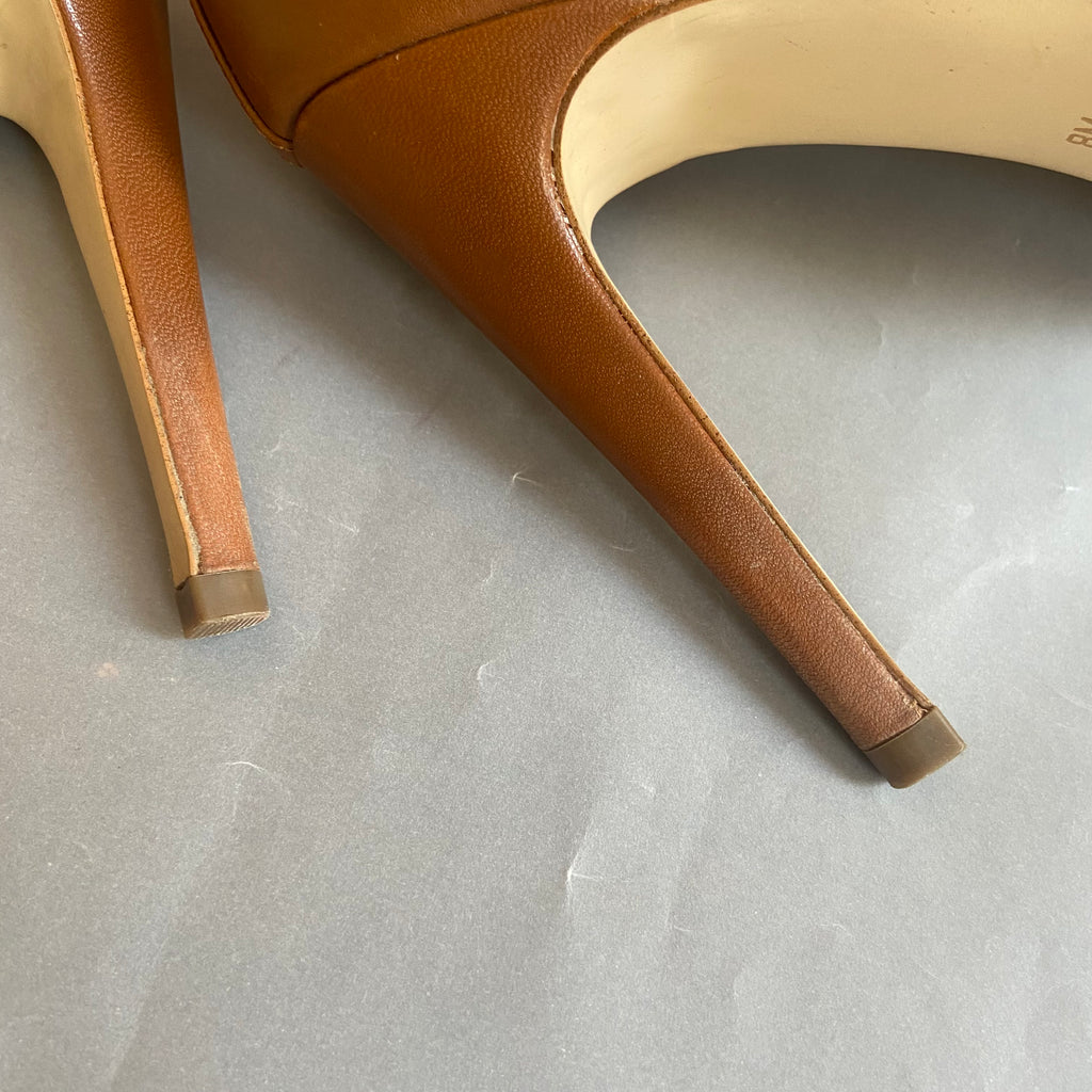 Michael Kors Tan Leather Heels | Pre Loved |