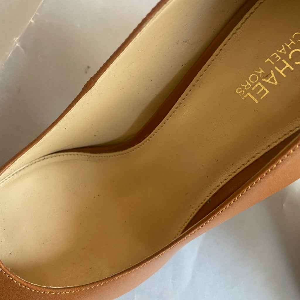 Michael Kors Tan Leather Heels | Pre Loved |