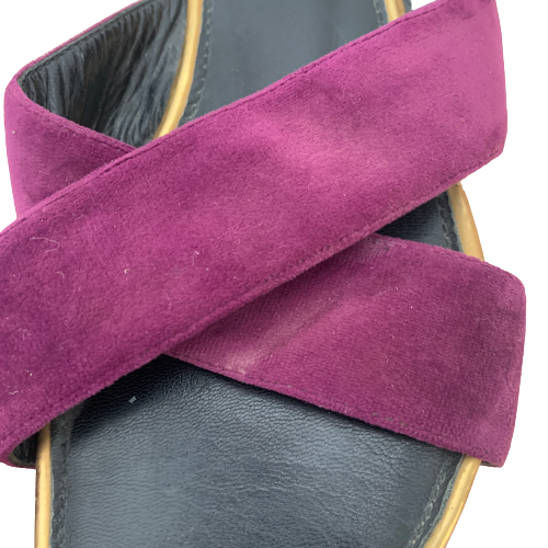 Miaasa Purple Criss-cross Slides