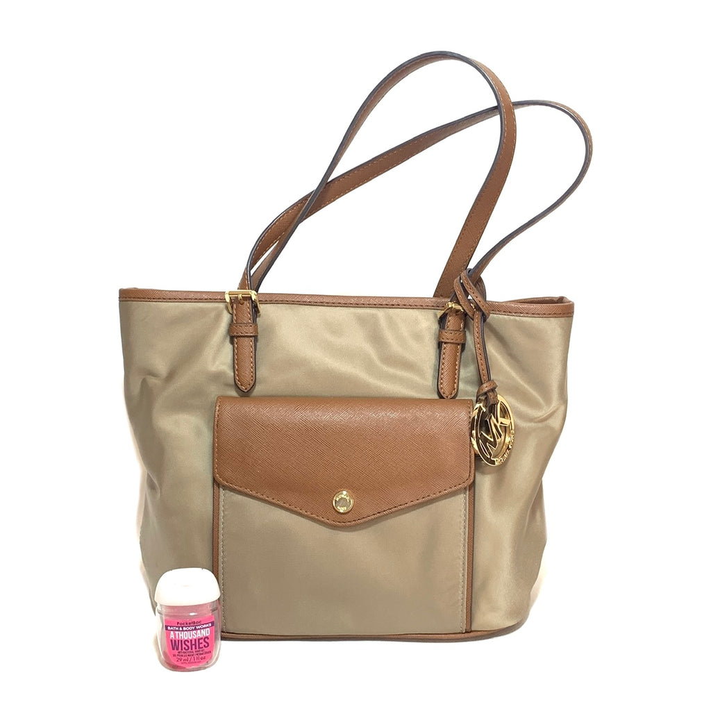 Michael Kors Nylon & Leather Tote | Like New |