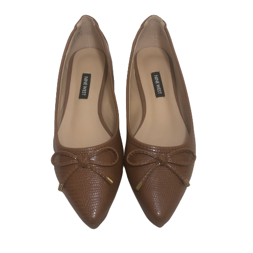 Nine West Tan Pointed Ballet Flats | Brand New |