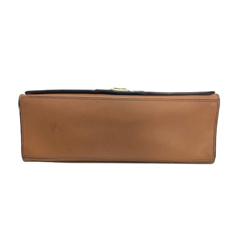 Tory Burch Tan & Cream Leather 'Robinson' Shoulder Bag | Pre Loved |