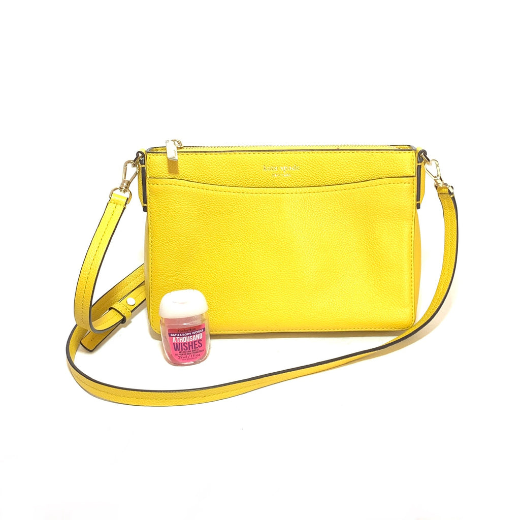 Kate Spade Yellow Leather Cross Body Bag | Gently Used |