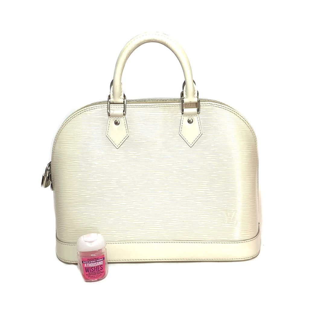 Louis Vuitton Ivory ALMA EPI Leather Tote | Pre Loved |