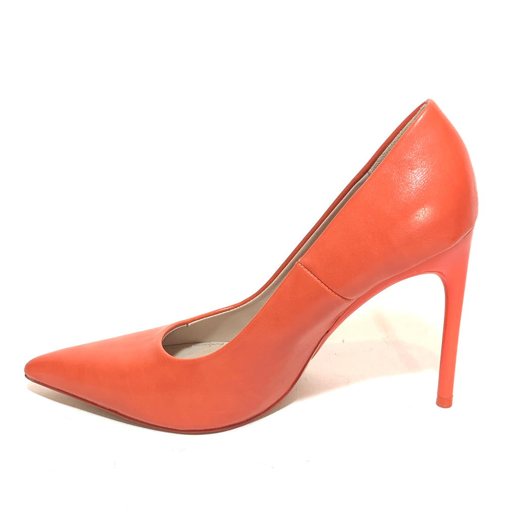 ZARA Orange Pointed Pumps | Gently Used |