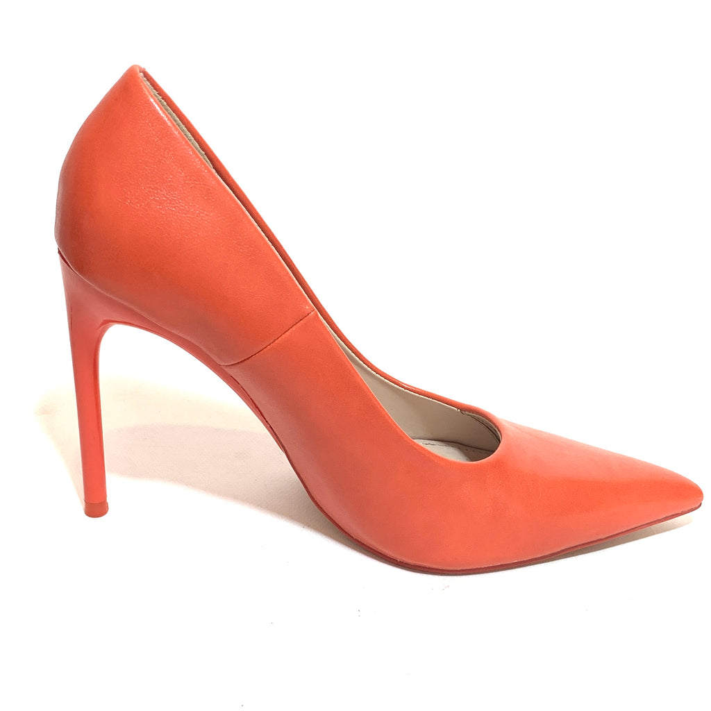 ZARA Orange Pointed Pumps | Gently Used |