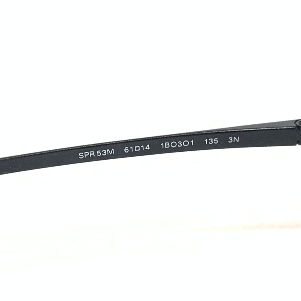 Prada SPR53M Black Metal Unisex Sunglasses | Like New |