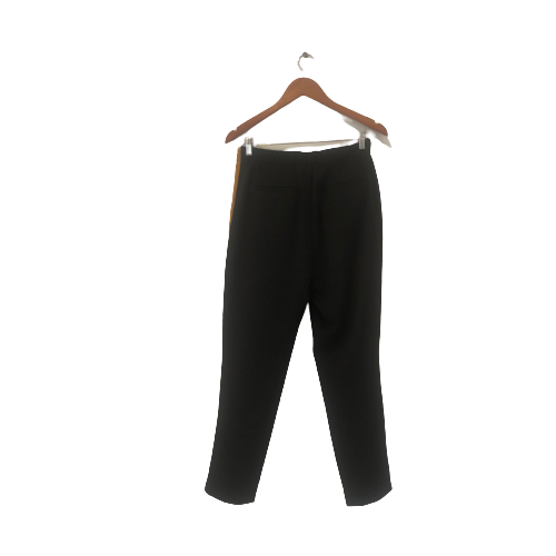ZARA Black Pants with Camel Stripe | Pre Loved |