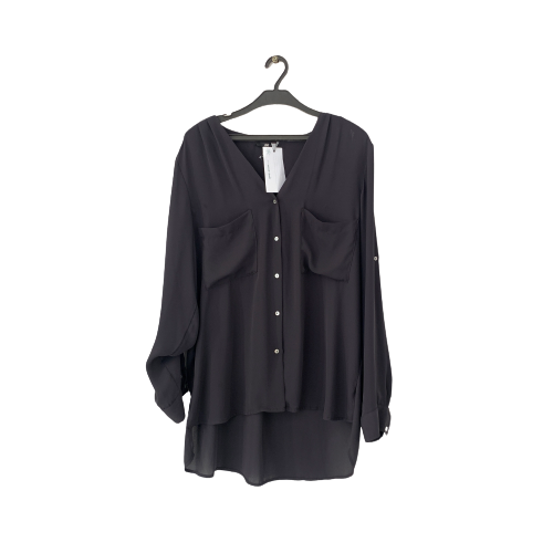H&M Dark Grey Front Pockets Shirt