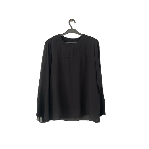 ZARA Black Bell Sleeves Shirt