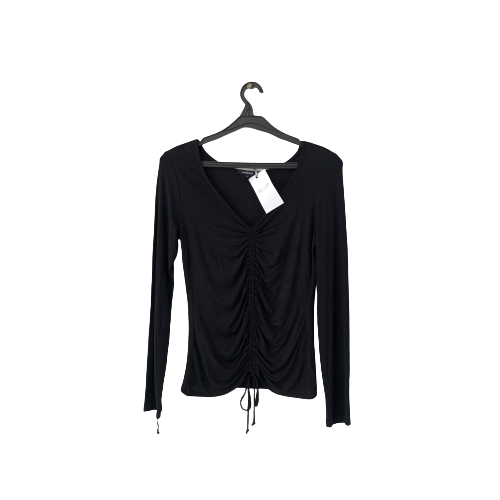 Ambiance Black Cinched Crop Top