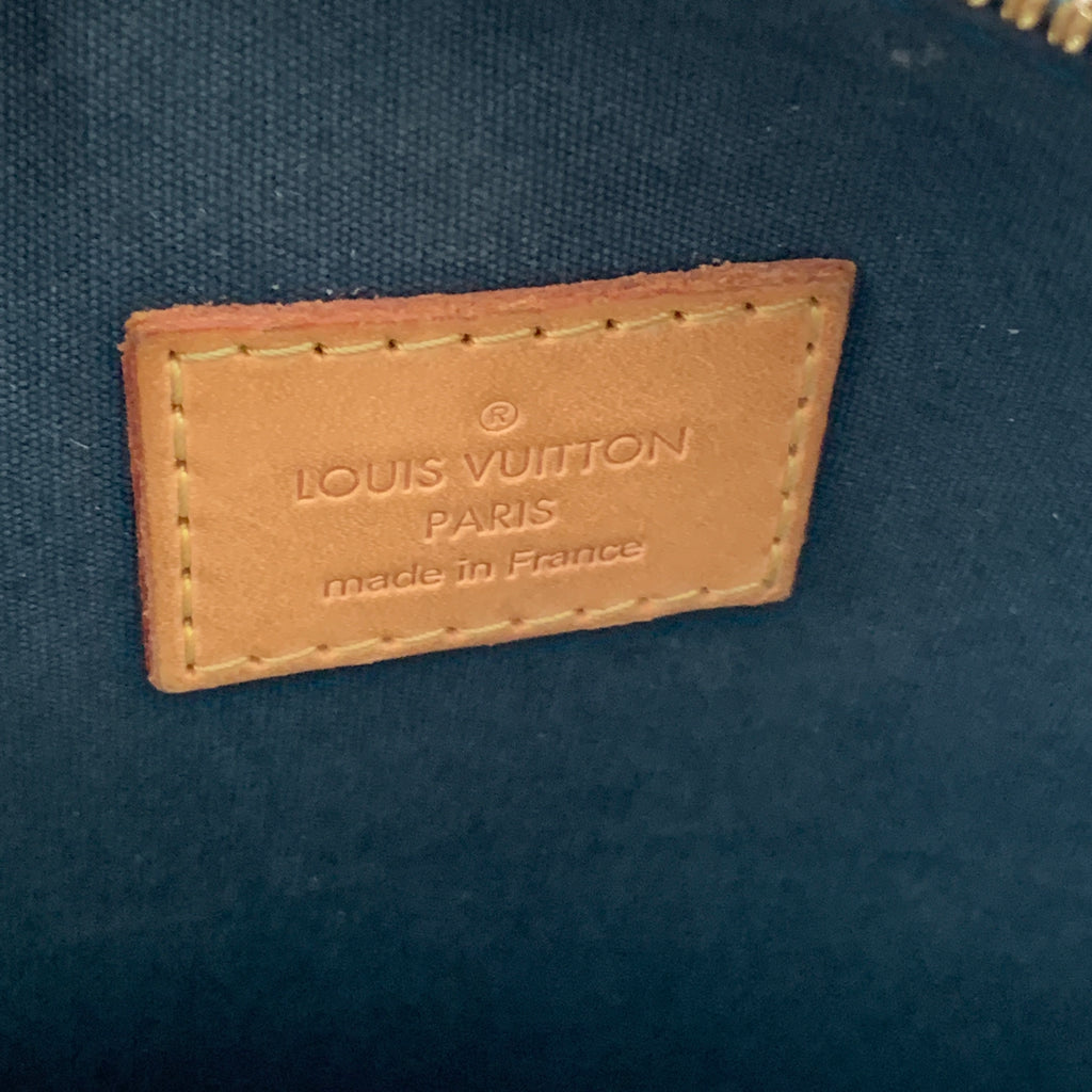 Louis Vuitton ALMA GM Green Vernis Leather Tote