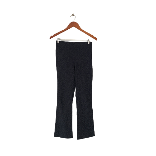 Zara Black Leopard Print Pants