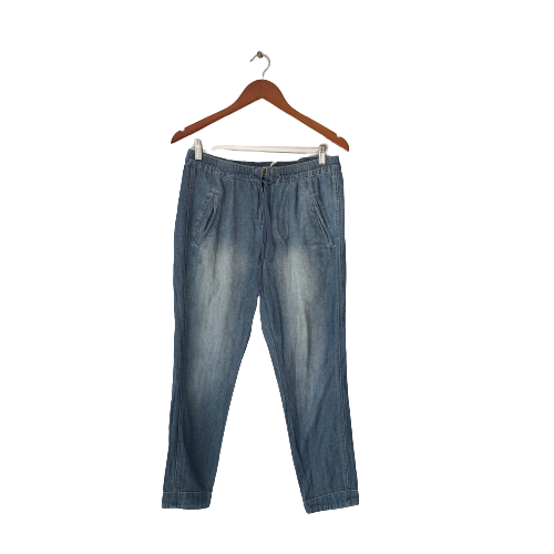 Life In Progress Faded Denim Soft Pants