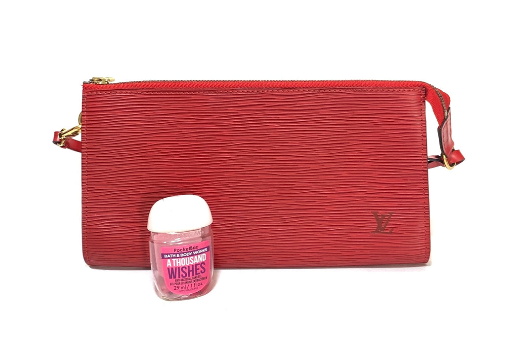 Louis Vuitton Red Epi Leather Pochette | Gently Used |