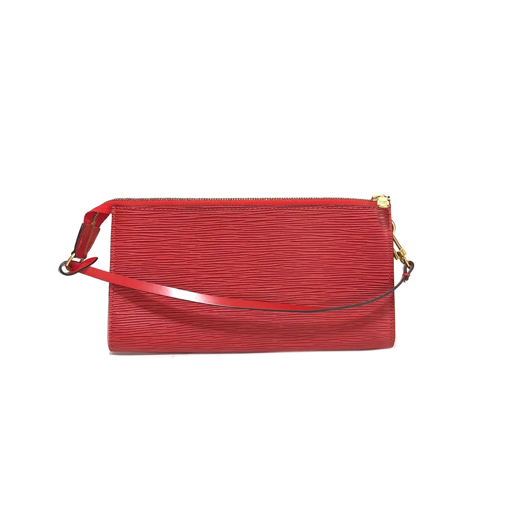 Louis Vuitton Red Epi Leather Pochette | Gently Used |