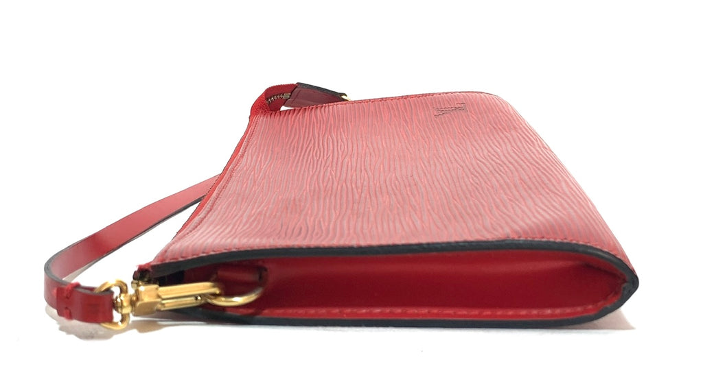 Louis Vuitton Red Epi Leather Pochette | Gently Used |