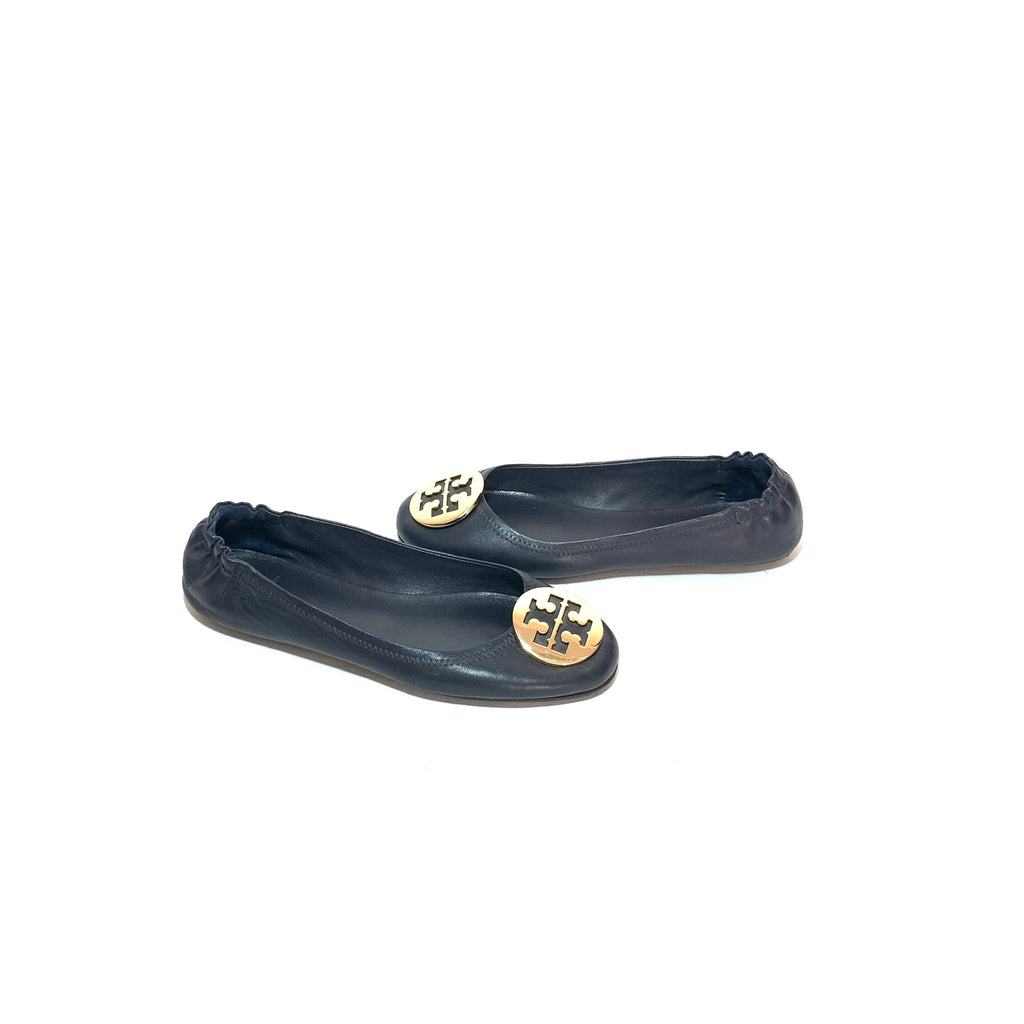 Tory Burch Navy 'REVA' Ballet Flats | Pre Loved |