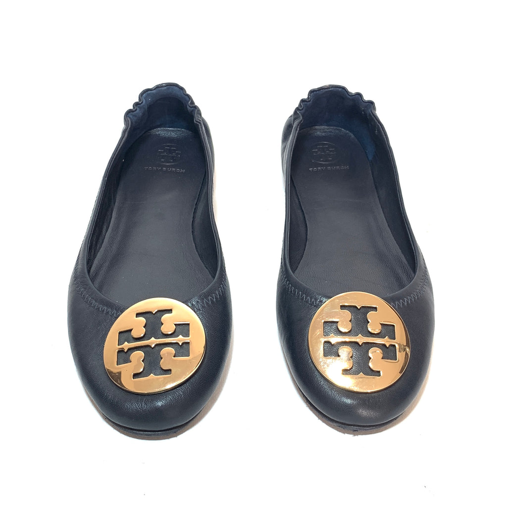 Tory Burch Navy 'REVA' Ballet Flats | Pre Loved |