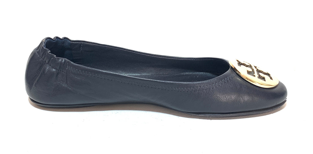 Tory Burch Navy 'REVA' Ballet Flats | Pre Loved |