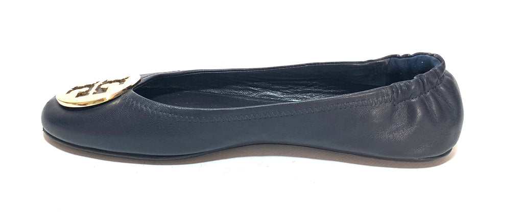 Tory Burch Navy 'REVA' Ballet Flats | Pre Loved |