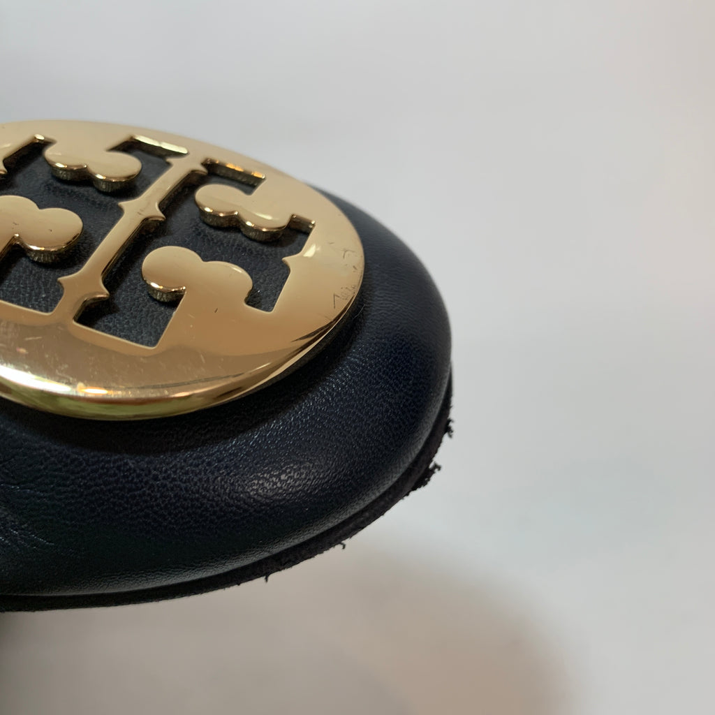 Tory Burch Navy 'REVA' Ballet Flats | Pre Loved |