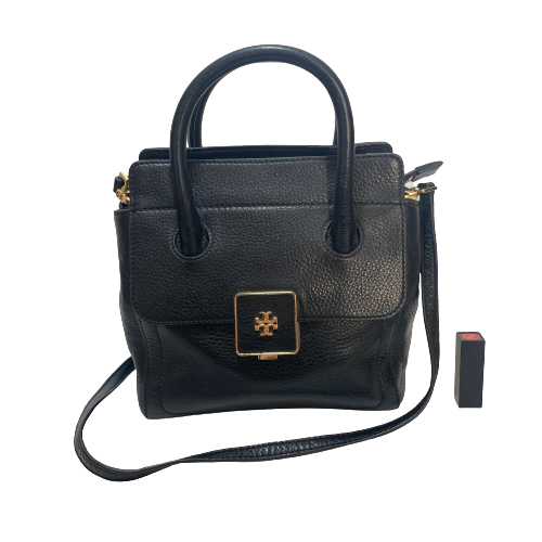 Tory Burch Black Leather 'Clara' Satchel | Gently Used |