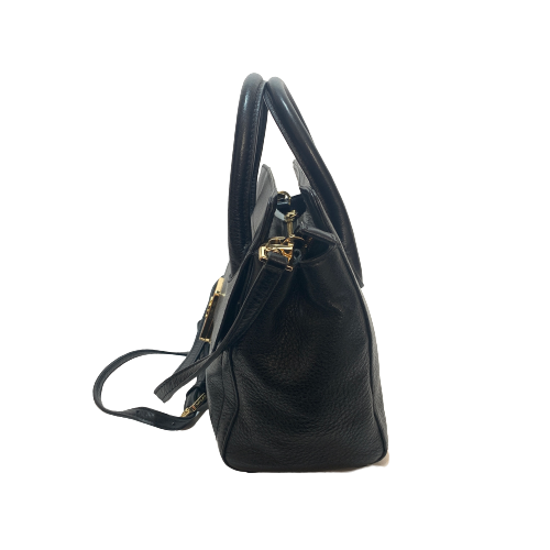 Tory Burch Black Leather 'Clara' Satchel | Gently Used |