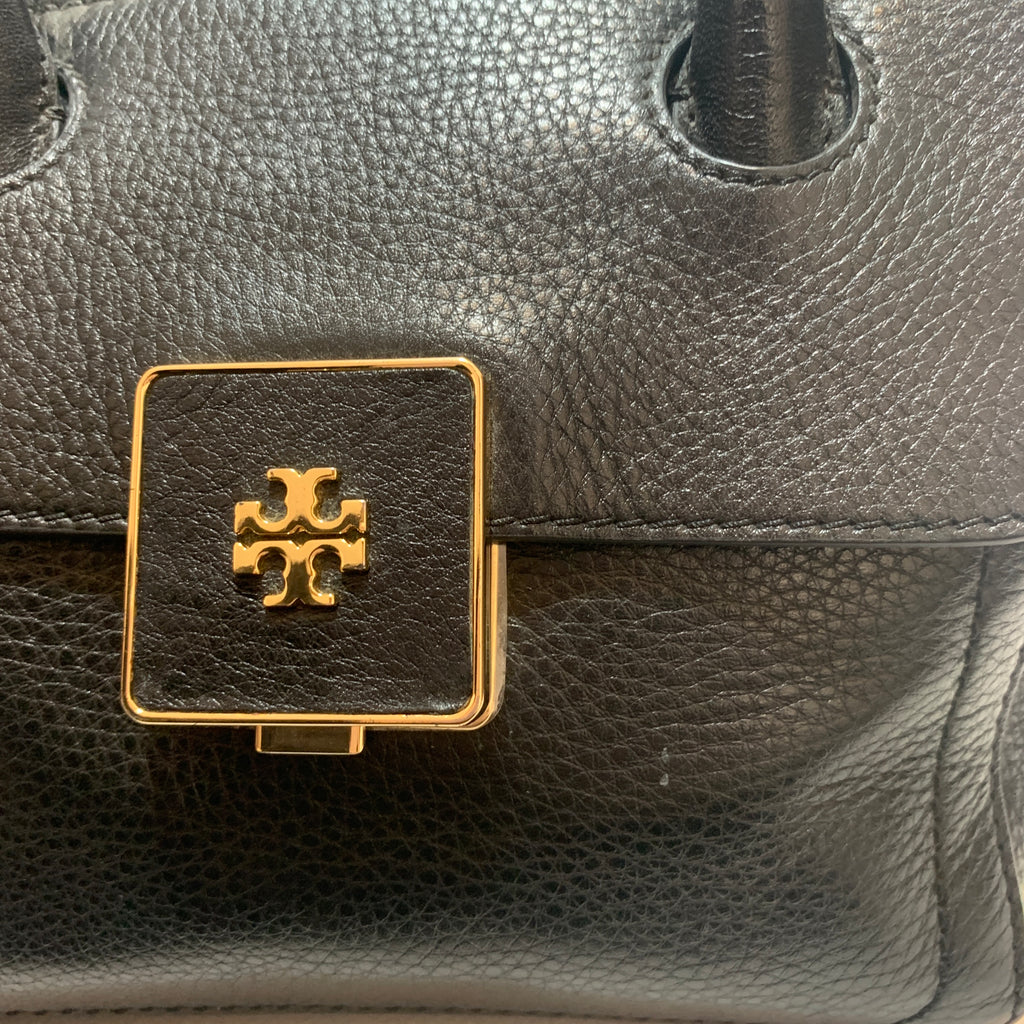 Tory Burch Black Leather 'Clara' Satchel | Gently Used |