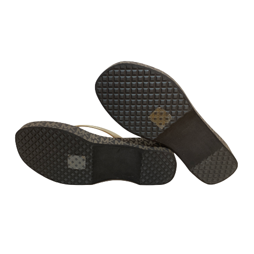 Michael Kors 'Lilo' Monogram Wedge Flip Flops | Brand New |