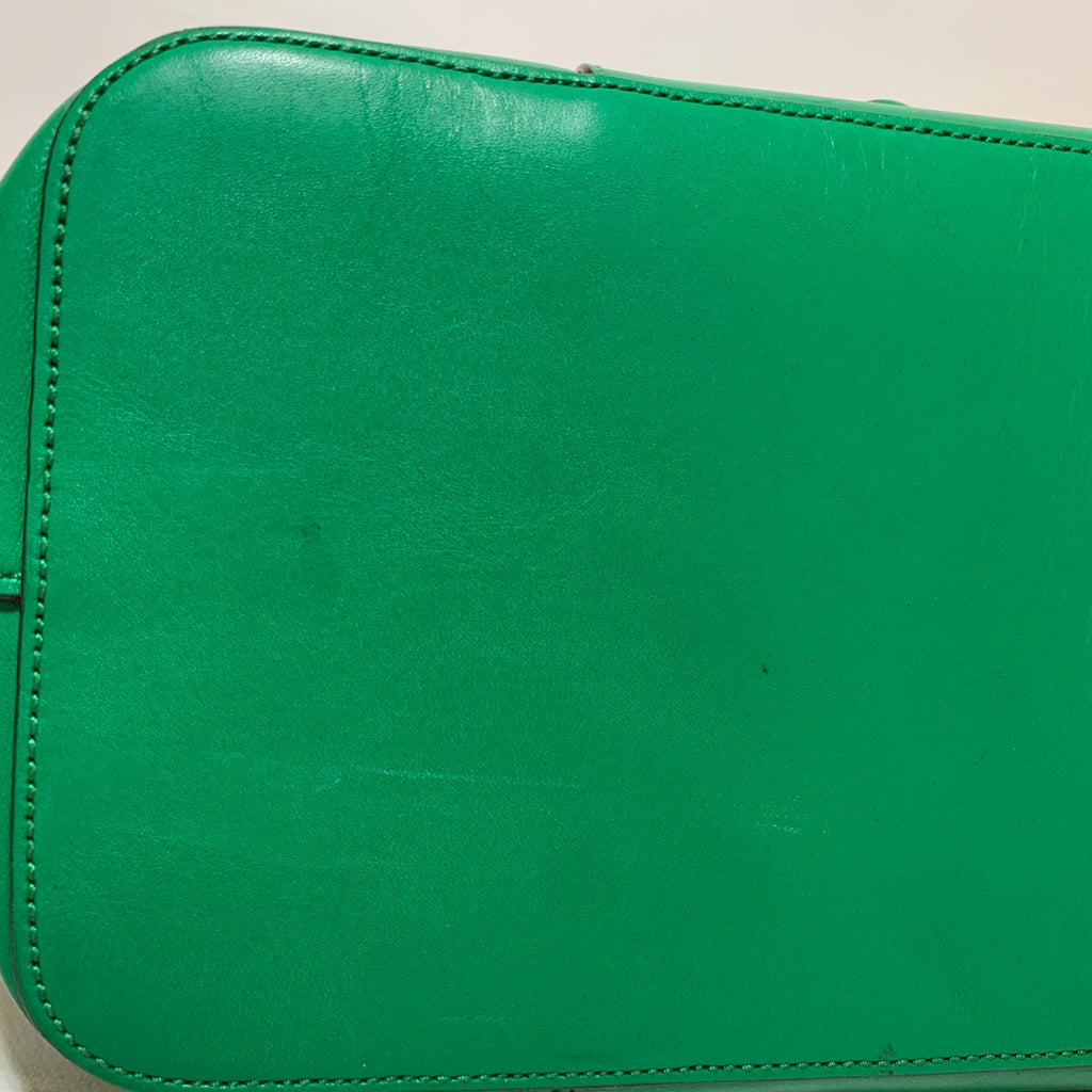 Lauren Ralph Lauren Green Leather Tote | Pre Loved |