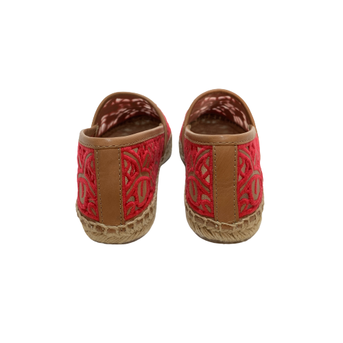 Tory Burch 'Lucia' Pink Lace Espadrilles | Brand New |