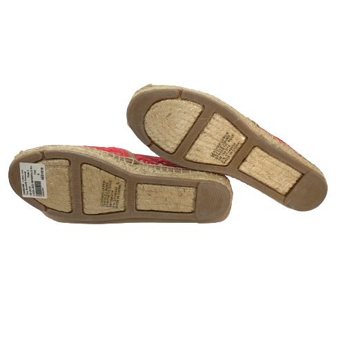 Tory Burch 'Lucia' Pink Lace Espadrilles | Brand New |