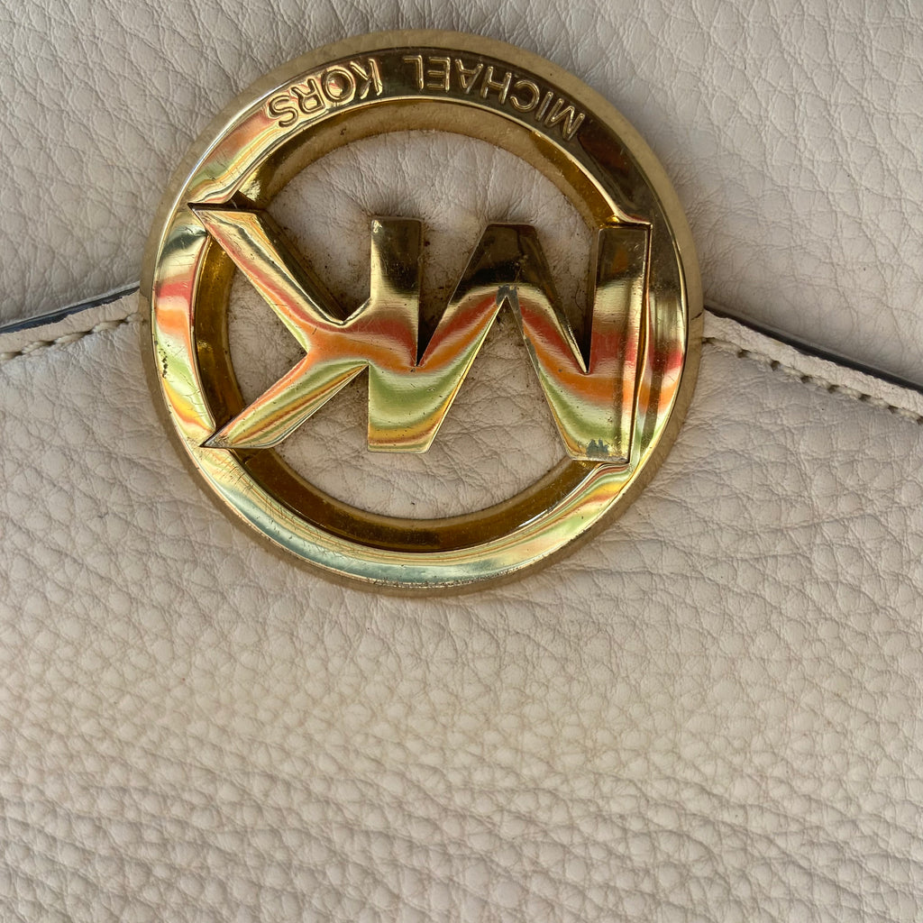 Michael Kors Cream 'Hudson' Leather Tote | Pre Loved |