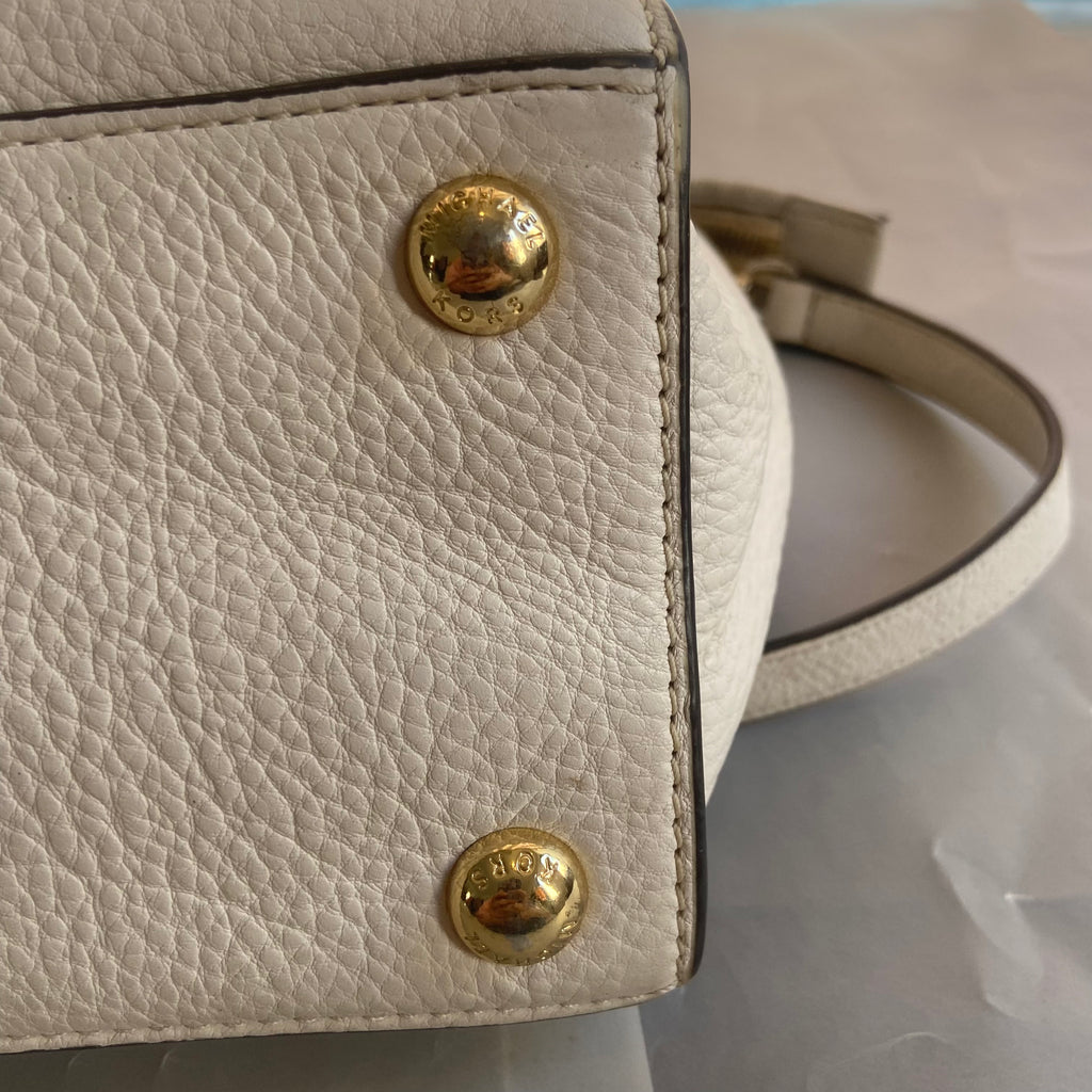 Michael Kors Cream 'Hudson' Leather Tote | Pre Loved |