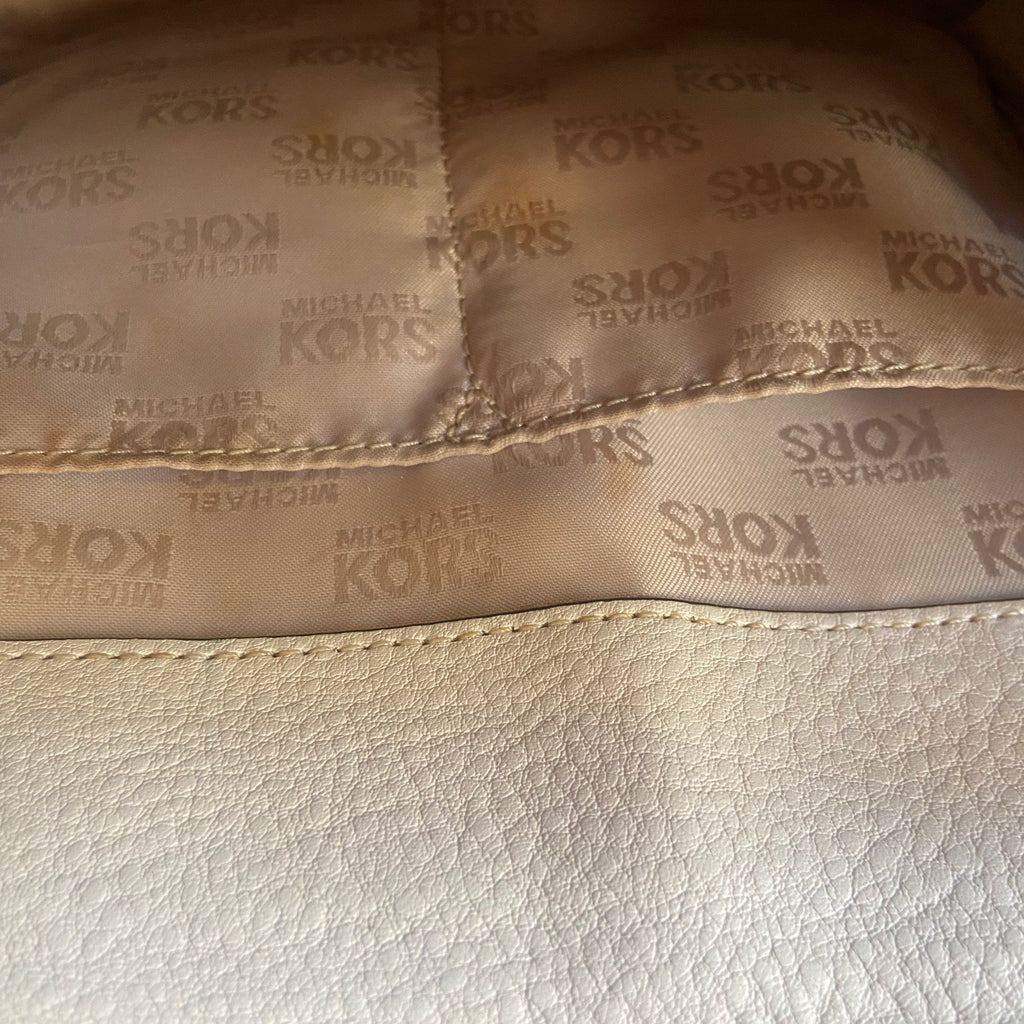 Michael Kors Cream 'Hudson' Leather Tote | Pre Loved |