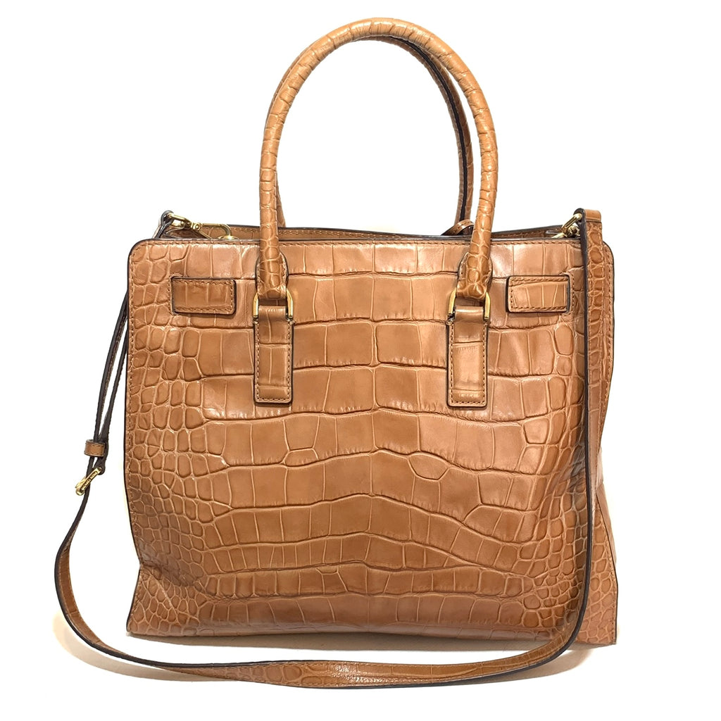 Michael Kors Tan Pebbled Leather Large Satchel | Pre Loved |