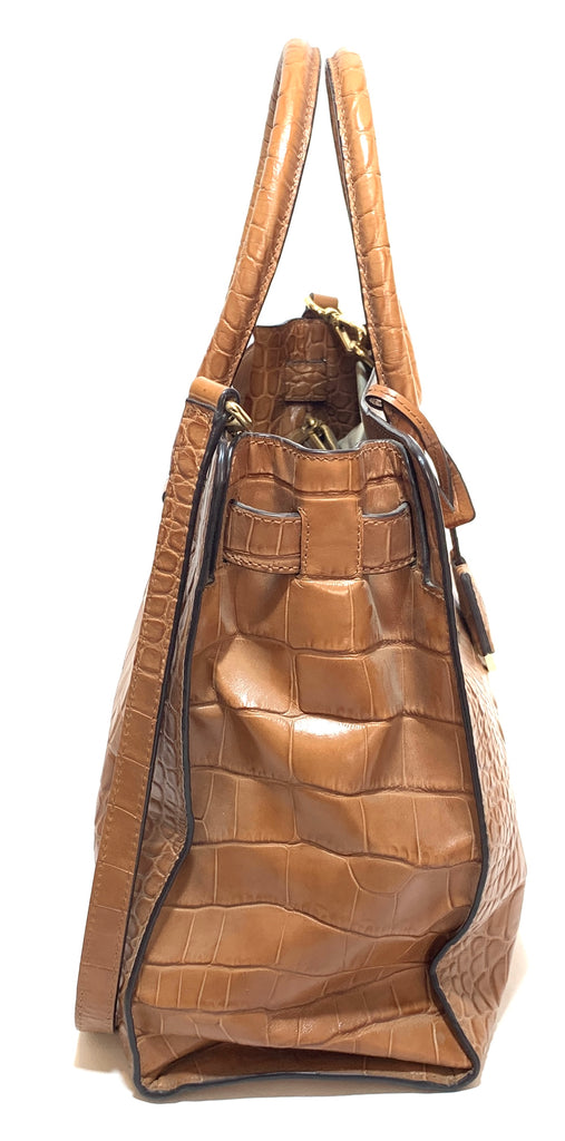 Michael Kors Tan Pebbled Leather Large Satchel | Pre Loved |