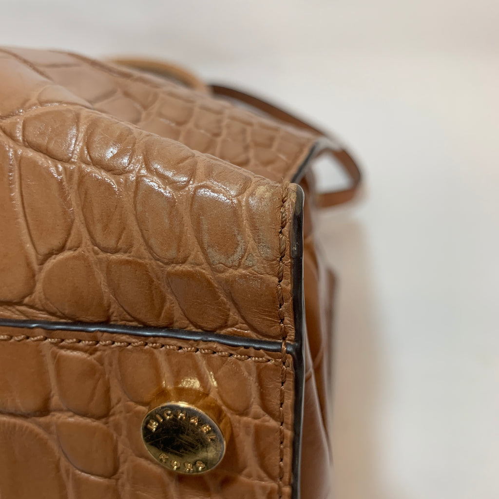 Michael Kors Tan Pebbled Leather Large Satchel | Pre Loved |