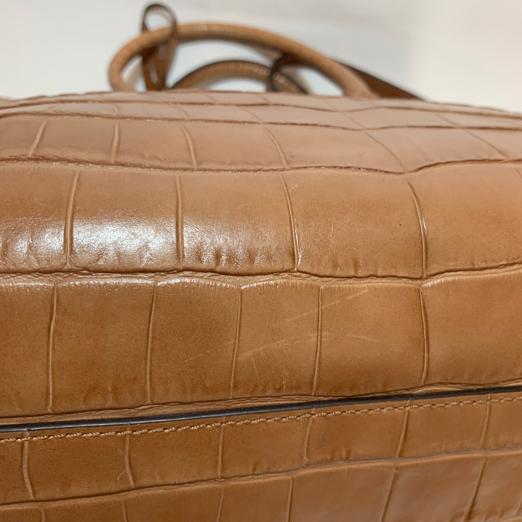 Michael Kors Tan Pebbled Leather Large Satchel | Pre Loved |