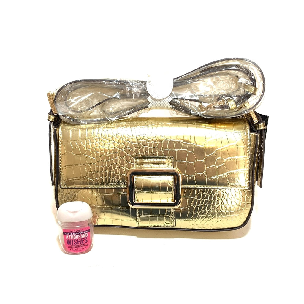 Steve Madden 'Bready' Gold Baguette Bag | Brand New |