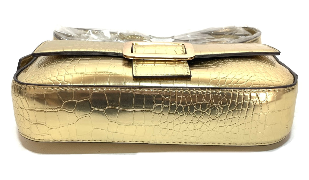 Steve Madden 'Bready' Gold Baguette Bag | Brand New |