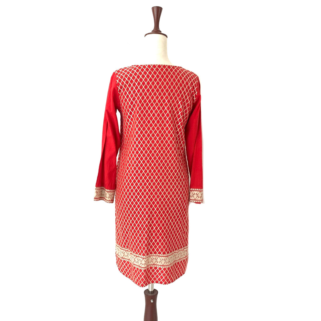 Khaadi Red Embroidered Kameez | Gently Used |