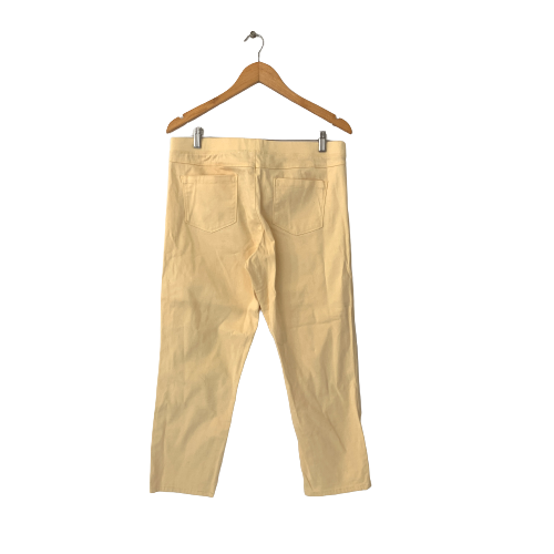 Mango Lemon Yellow Cotton Jegging Pants | Gently Used |