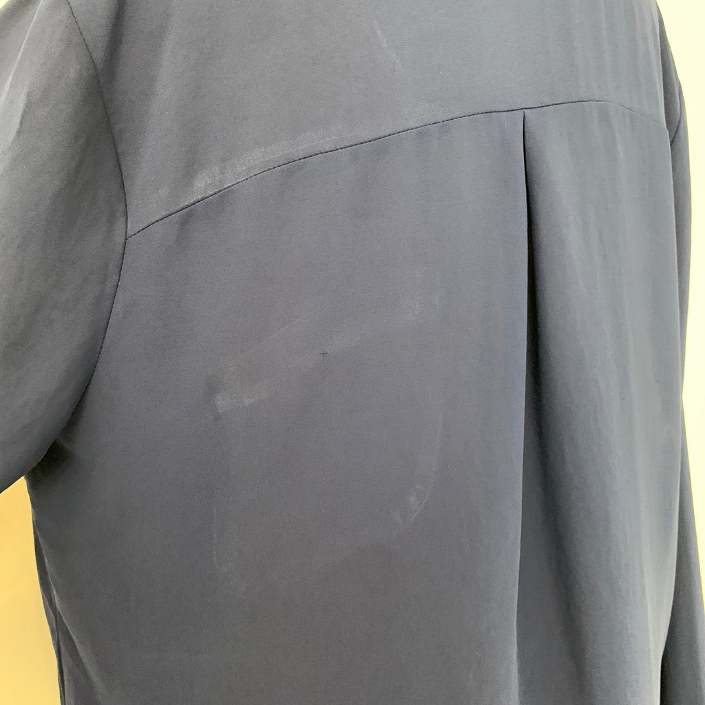 TopShop Navy Blue Cross-Over Blouse | Pre Loved |