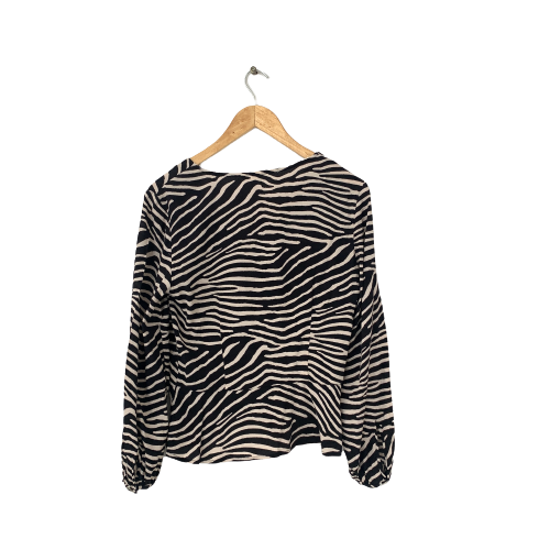 H&M Tiger Print Blouse | Gently Used |