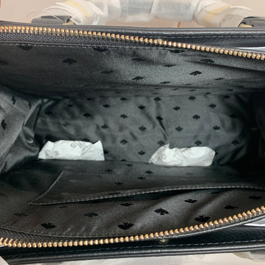 Kate Spade Black Leather Satchel | Brand New |