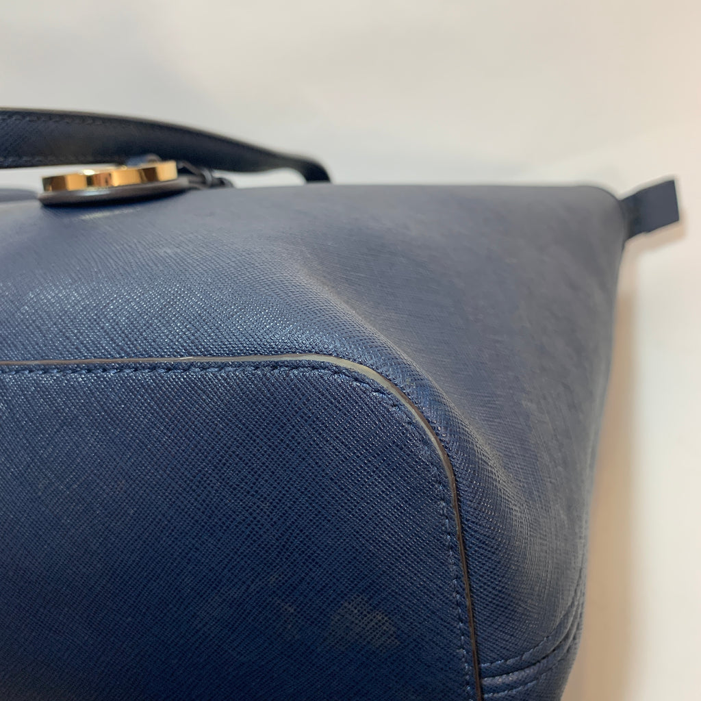 Michael Kors Navy Leather Jet Set Tote | Pre Loved |
